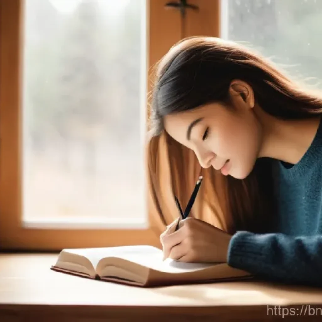 직업 정렬을 위한 내적 동기 피드백 세션 - **Prompt 1: Unlocking Inner Potential**
A young adult, gender-neutral, sits peacefully at a mini...