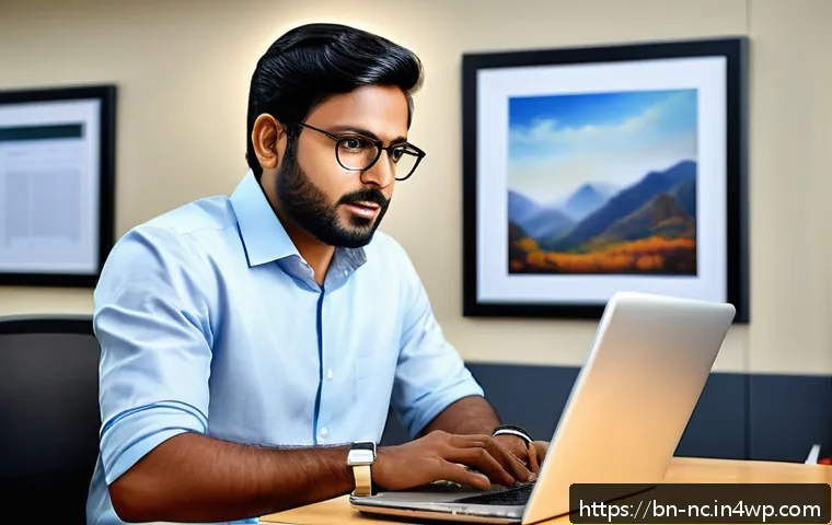 내적 동기와 개인의 직업 선택의 상관관계 - A professional Bengali man in a modern office environment, deeply focused and passionately working o...